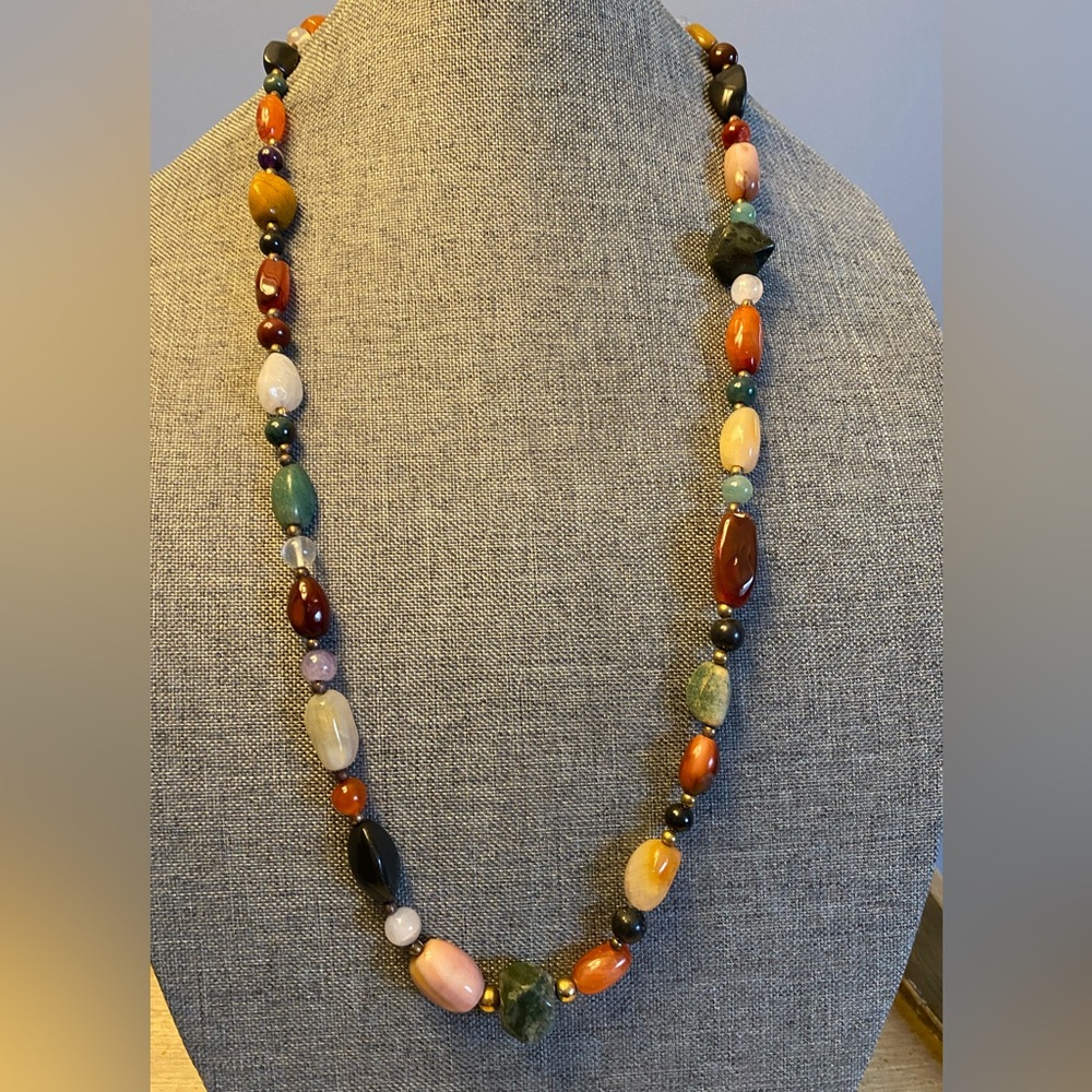 Vintage Semiprecious Stone Necklace